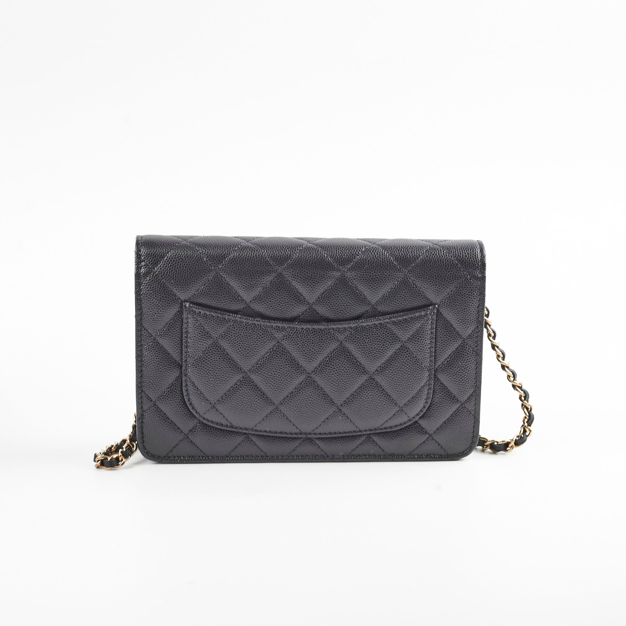 Authentic Chanel Caviar Wallet On Chain WOC Black Microchipped - Luxury Crossbody Bag for Women, Perfect for Evening Events & Daily Use