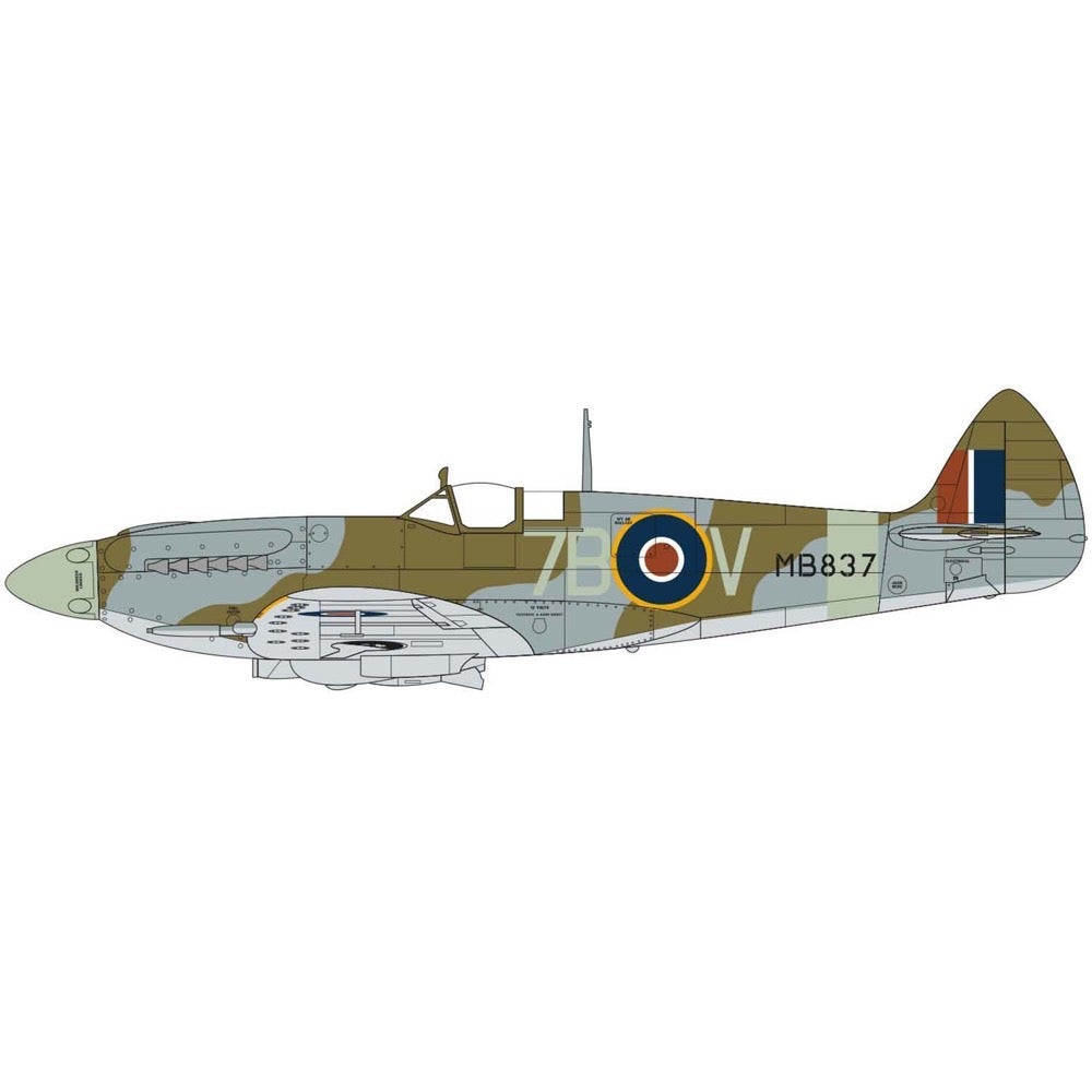 Airfix A05117A 1/48 Scale Supermarine Spitfire Mk.XII Model Kit - WWII Fighter Aircraft for Collectors & Hobbyists - Perfect for Display, Gifts & Historical Dioramas