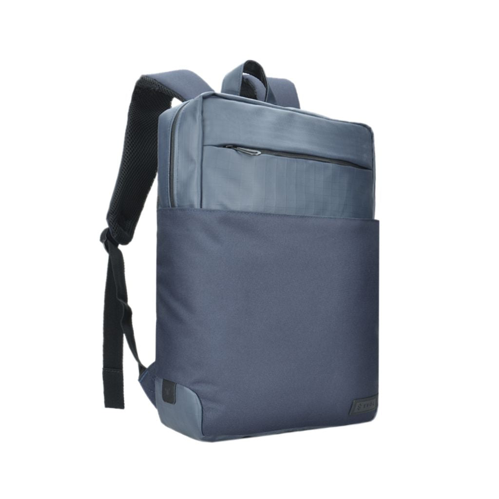 Evol Byron 15.6 Inch Laptop Business Backpack for Men & Women - Water-Resistant Navy Blue Computer Bag - Perfect for Office, Travel, and School Commute