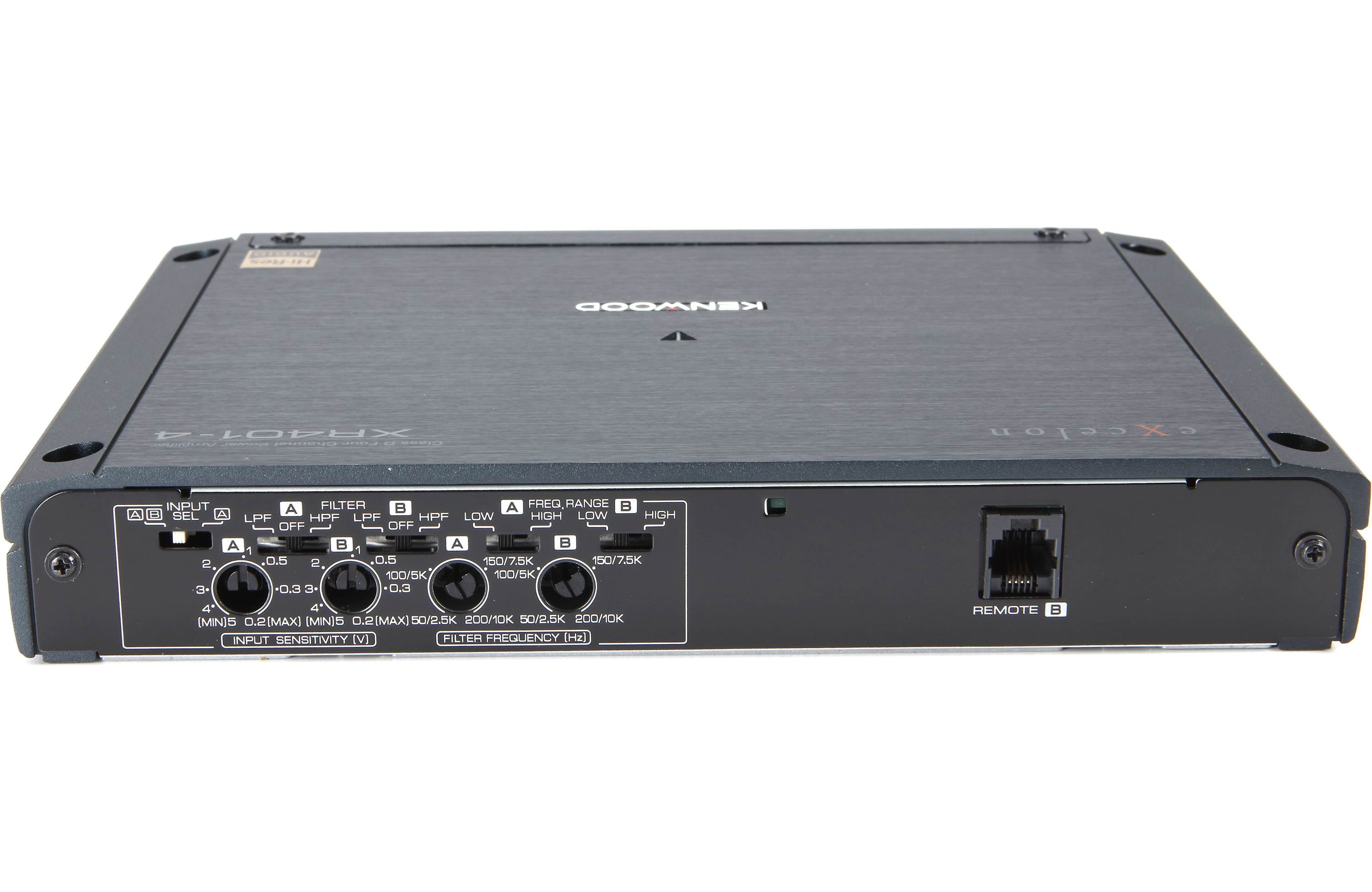 Kenwood Excelon XR401 4-Channel XR Series Class D Car Amplifier - High Power Audio for Cars, Trucks & SUVs - Perfect for Upgrading Your Vehicle Sound System