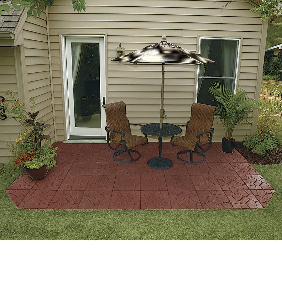 Rubberific Dual-Sided Rubber Paver Tiles - 16