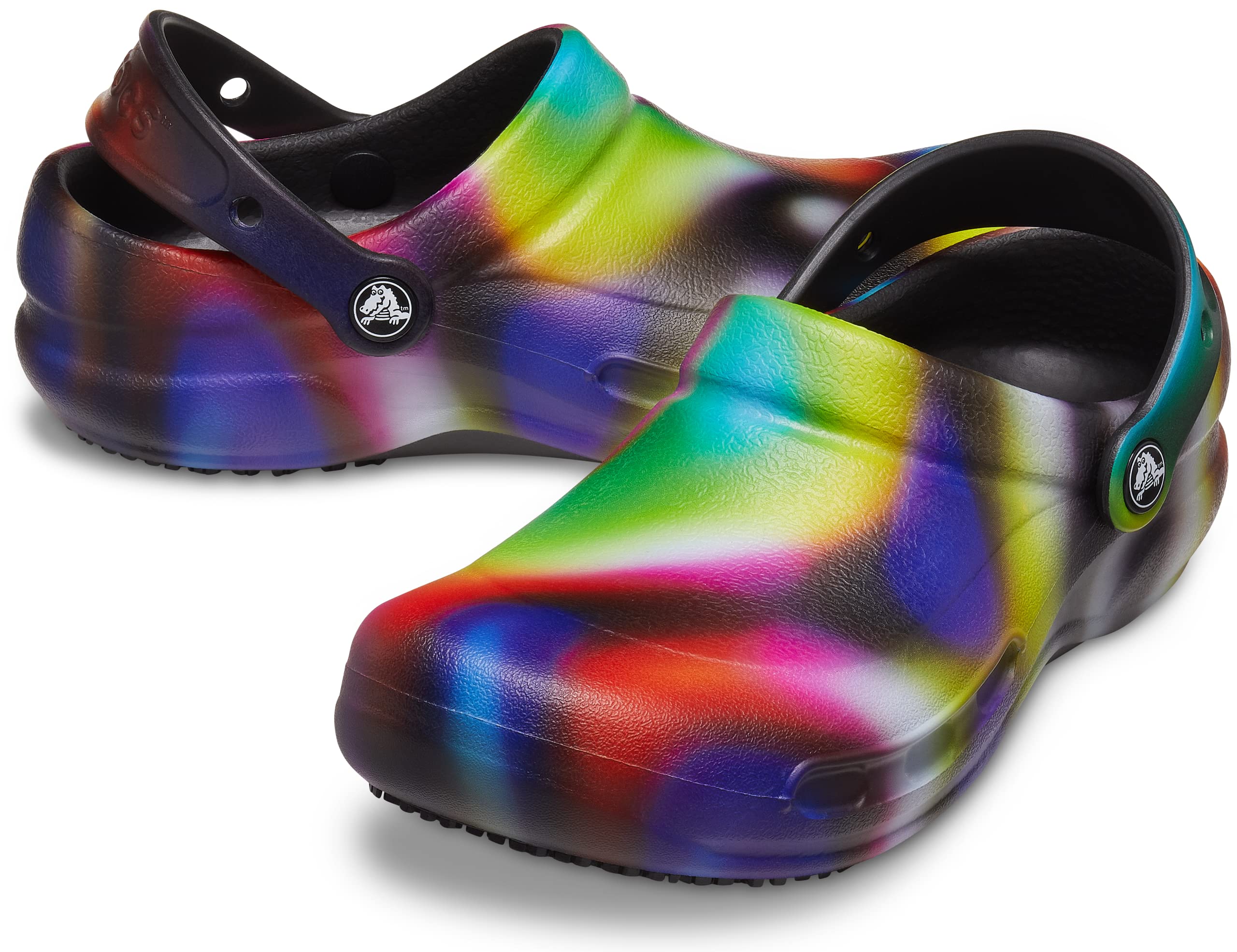 Crocs Unisex-Adult Bistro Graphic Clogs - Slip Resistant Work Shoes for Men & Women - Comfortable Non-Slip Kitchen Shoes for Chefs, Nurses & Restaurant Workers