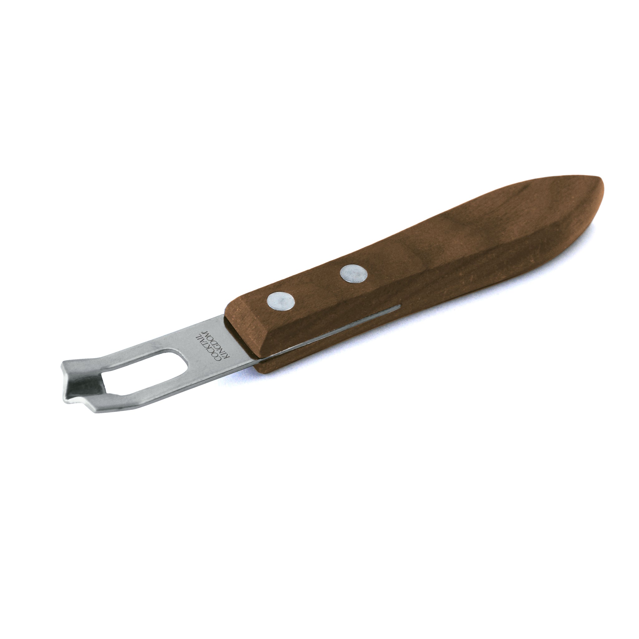 Premium Channel Knife with Black Walnut Handle - Perfect for Professional Chefs & Home Cooking, Ideal for Garnishing & Fruit Carving