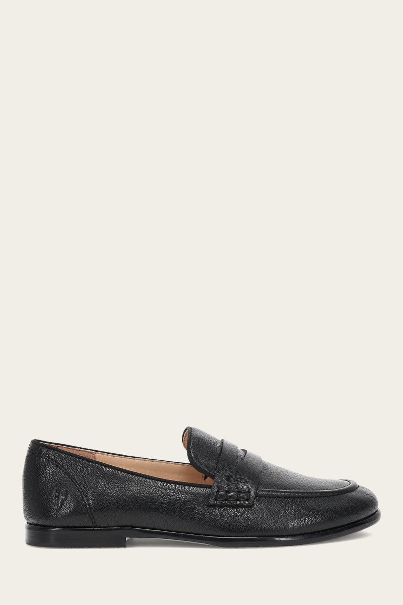 Faith Black Loafers for Women - Comfortable Slip-On Shoes for Work, Office & Casual Wear - Classic Penny Loafers with Cushioned Insoles