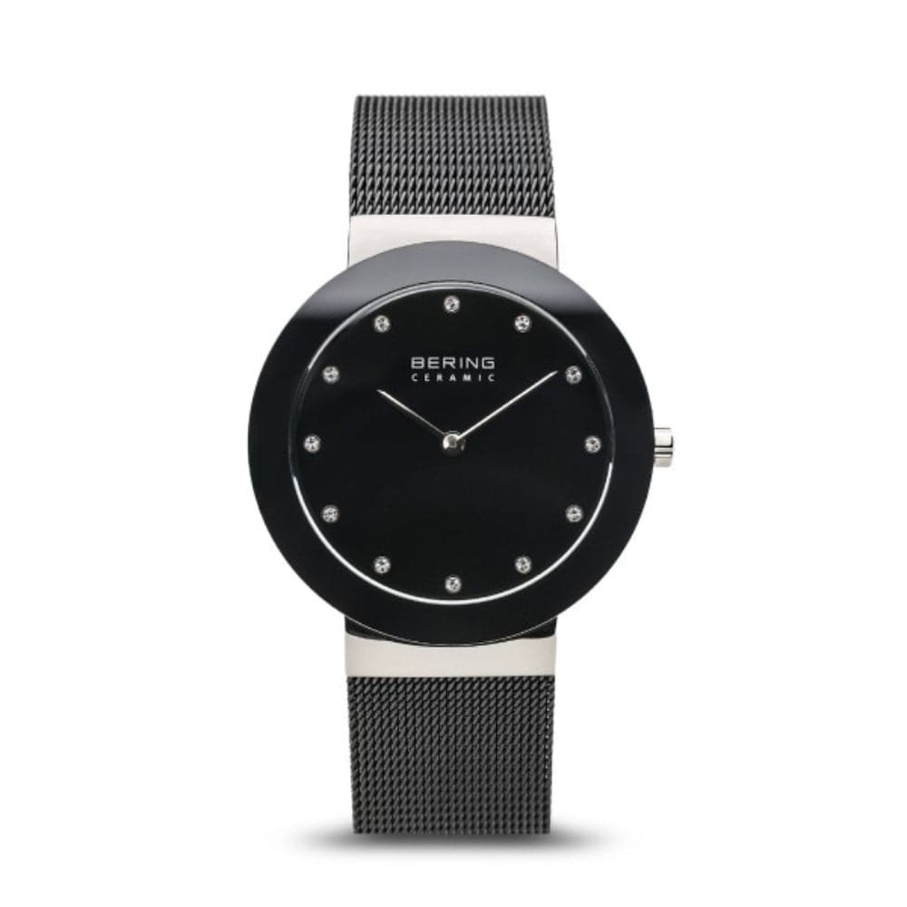 BERING 11435-102 Ceramic Women's Watch - Luxury Waterproof Analog Wristwatch for Women, Perfect for Office, Party & Everyday Wear