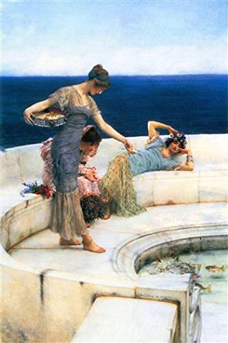 Peel & Stick Wall Decal - Silver Favorites by Alma-Tadema (24x36 inches) | Removable Self-Adhesive Wall Art for Living Room, Bedroom & Office Decor