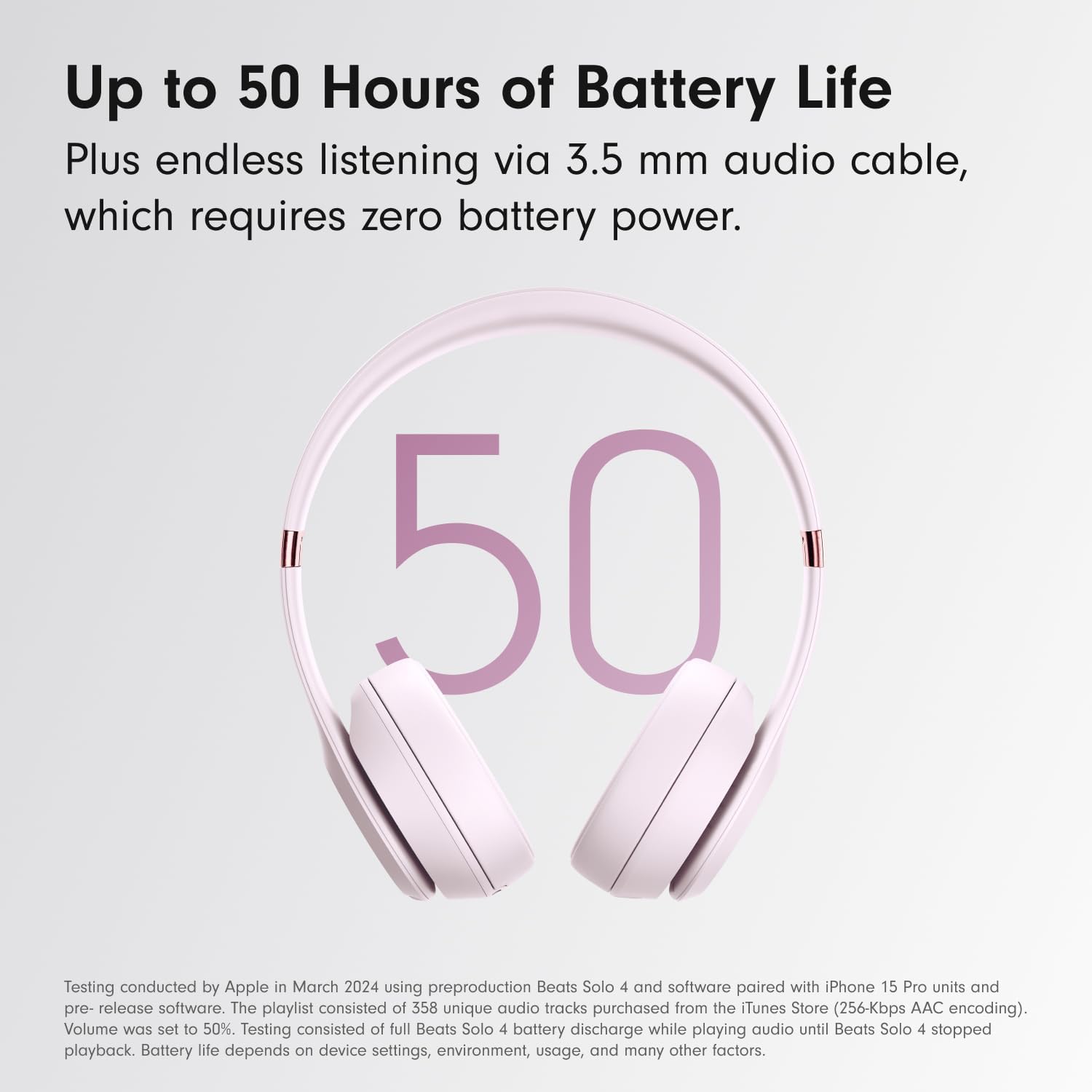 Beats Solo 4 Wireless Bluetooth On-Ear Headphones - Premium Renewed in Cloud Pink | Noise Cancelling for Commuting, Workouts & Travel