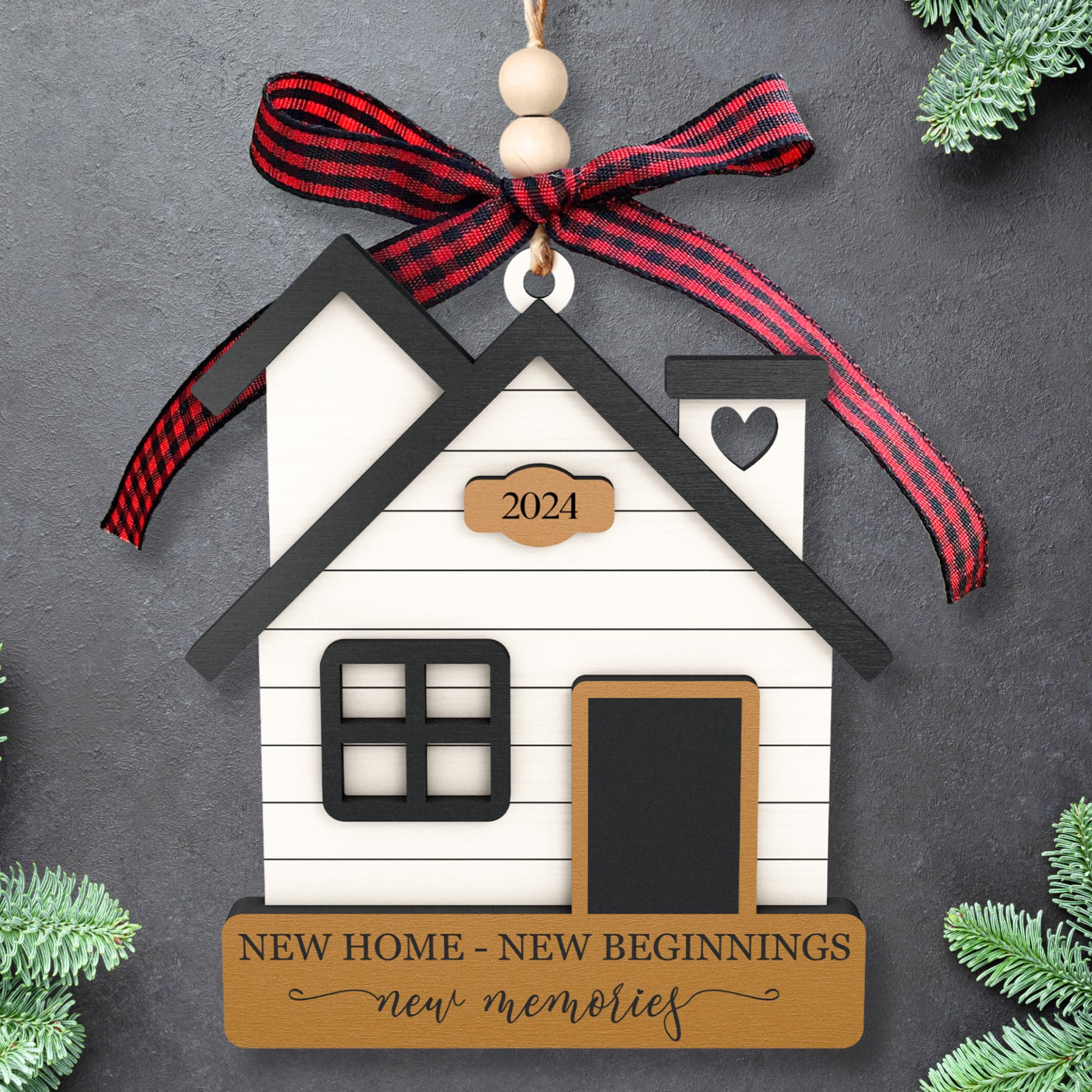 2024 Wooden Housewarming Gift for New Homeowners - Unique Home Decor Present for Women & Couples - Perfect New House Warming Gift Idea for Housewarming Parties & Home Decor