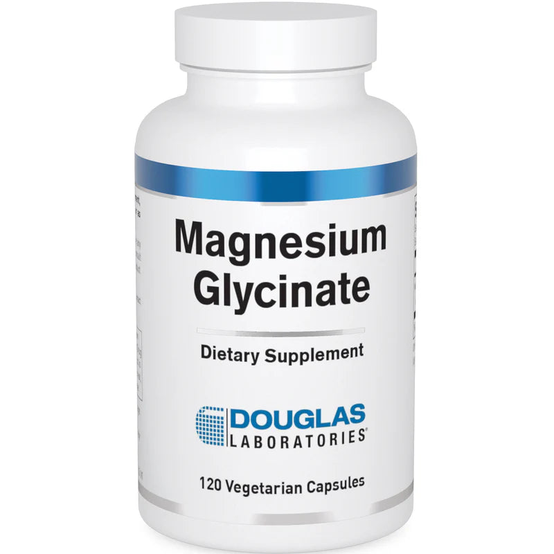 Douglas Labs Magnesium Glycinate Supplement - 120 Capsules for Stress Relief, Sleep Support & Muscle Relaxation - Vegan, Non-GMO - Perfect for Athletes & Busy Professionals