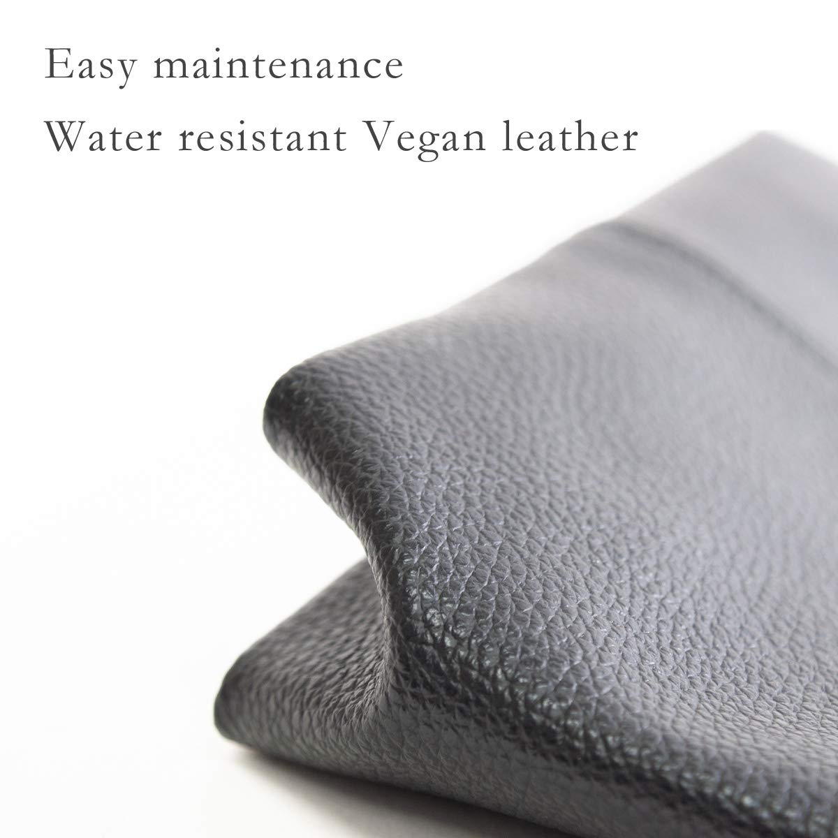 Vegan Leather Utility Storage Sack Hanging Bag for Cars & Kitchen Doors - Black | Multi-Purpose Organizer for Keys, Toys, Groceries & More