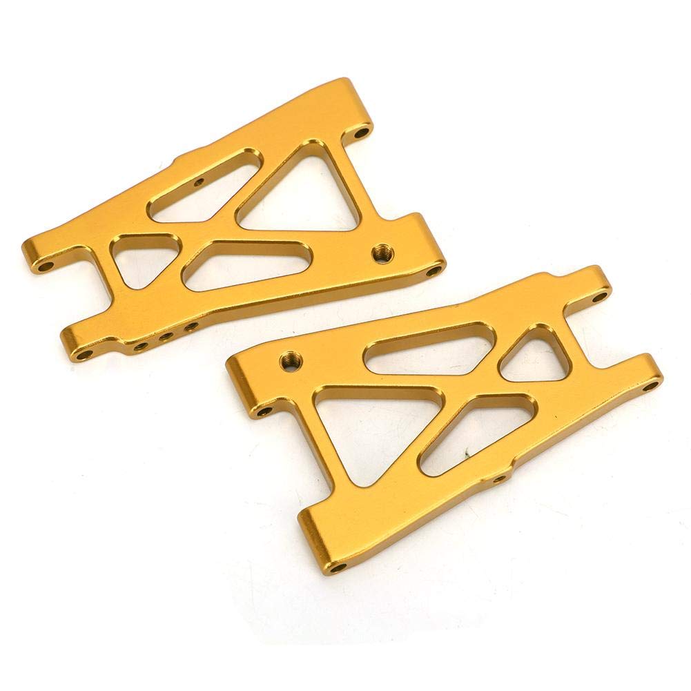 Dilwe 2PCS Metal RC Rear Lower Swing Suspension Arm for KYOSHO 4WD Optima 1/10 Off-Road Car - Gold | Replacement Part for Improved Performance | Perfect for Racing, Off-Roading & RC Car Upgrades