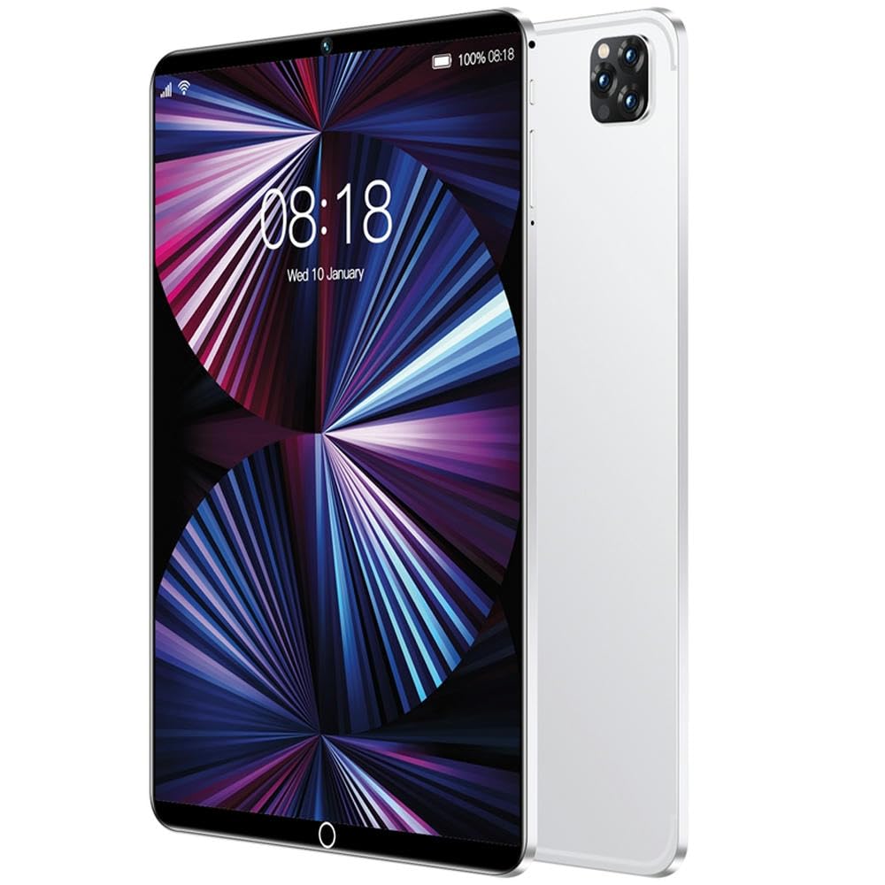 10.1 Inch Tablet PC - 1GB RAM + 16GB Storage, 1280x800 IPS Screen, Dual SIM Dual Standby, White (US Plug) - Perfect for Work, Study, and Entertainment on the Go