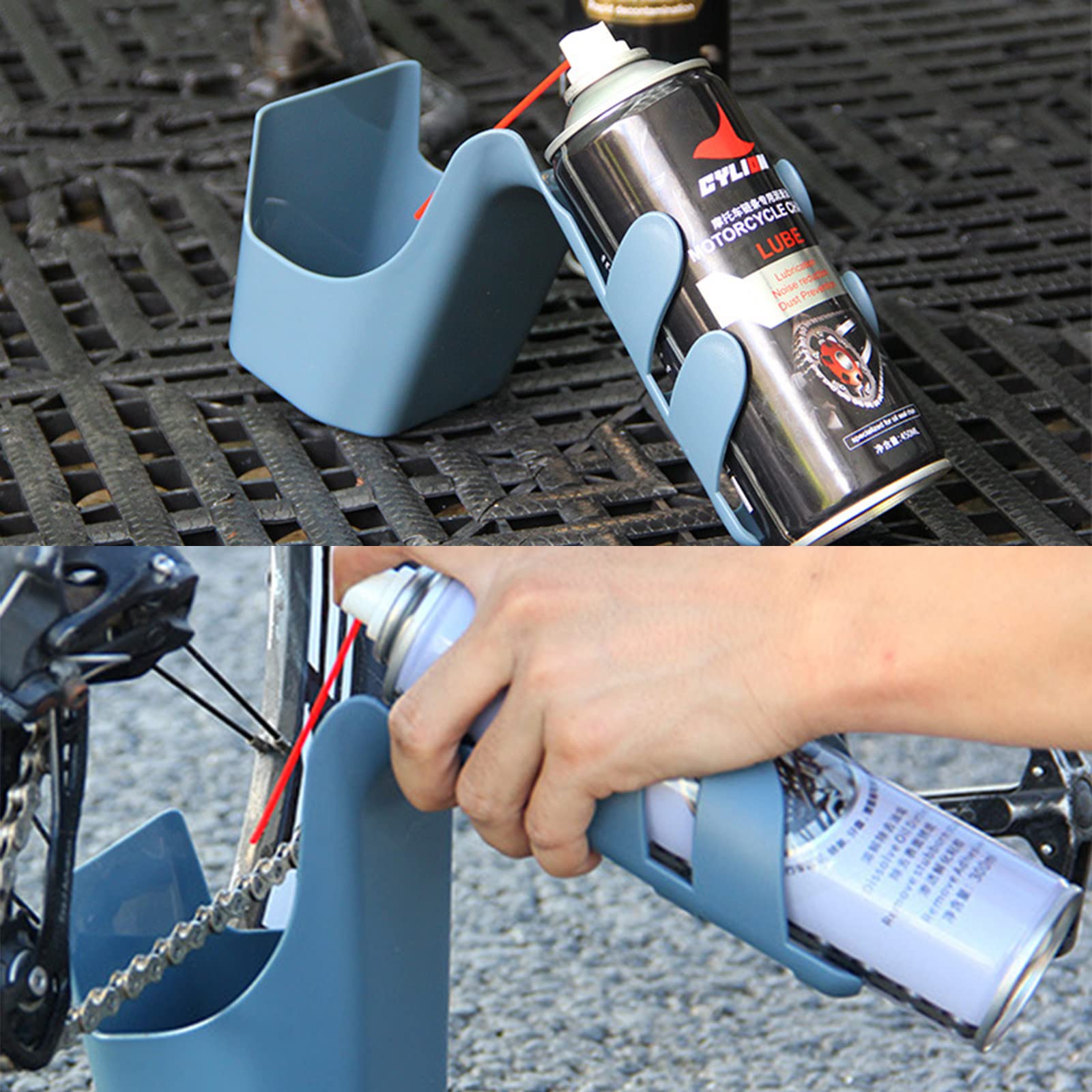 **Motorcycle Chain Cleaner Kit - Splash-Proof Oil Storage Box & Cleaning Tools for Bicycle & Motorcycle Maintenance - Perfect for Garage, Workshop & DIY Bike Care**