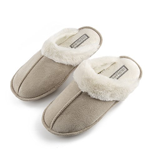 Women's Cozy Fuzzy Slippers for Home & Bedroom - Soft Indoor House Shoes for Ladies - Perfect for Relaxing, Lounging & Winter Comfort