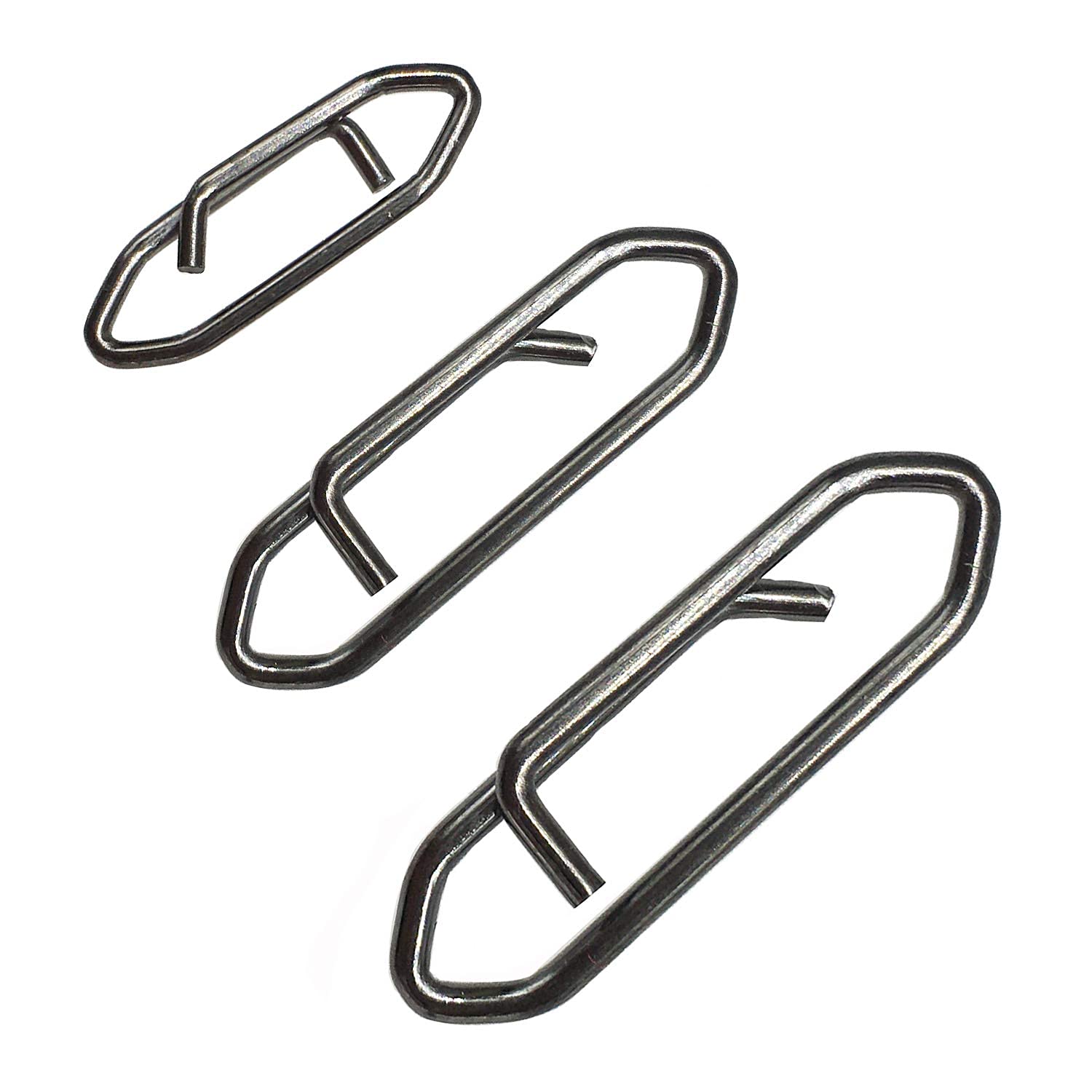 Power Fishing Clips - Quick Change Snap Lure Connectors (50 Pack) for Freshwater & Saltwater Fishing - Ideal for Bass, Trout, and Saltwater Game Fish