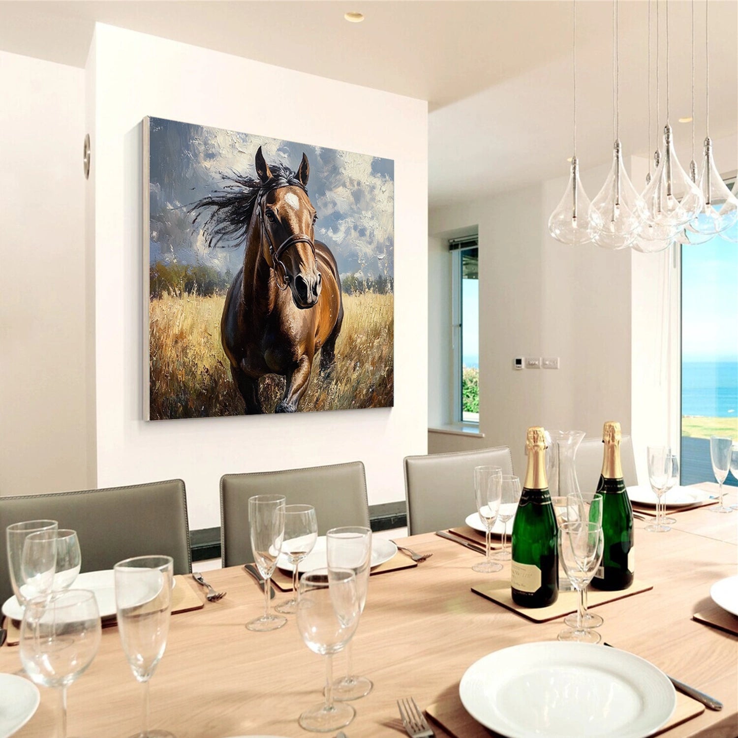 Animal Art Painting #AP130 - Handmade Wildlife Canvas Art for Home & Office Decor | Perfect for Living Room, Bedroom, or Gift