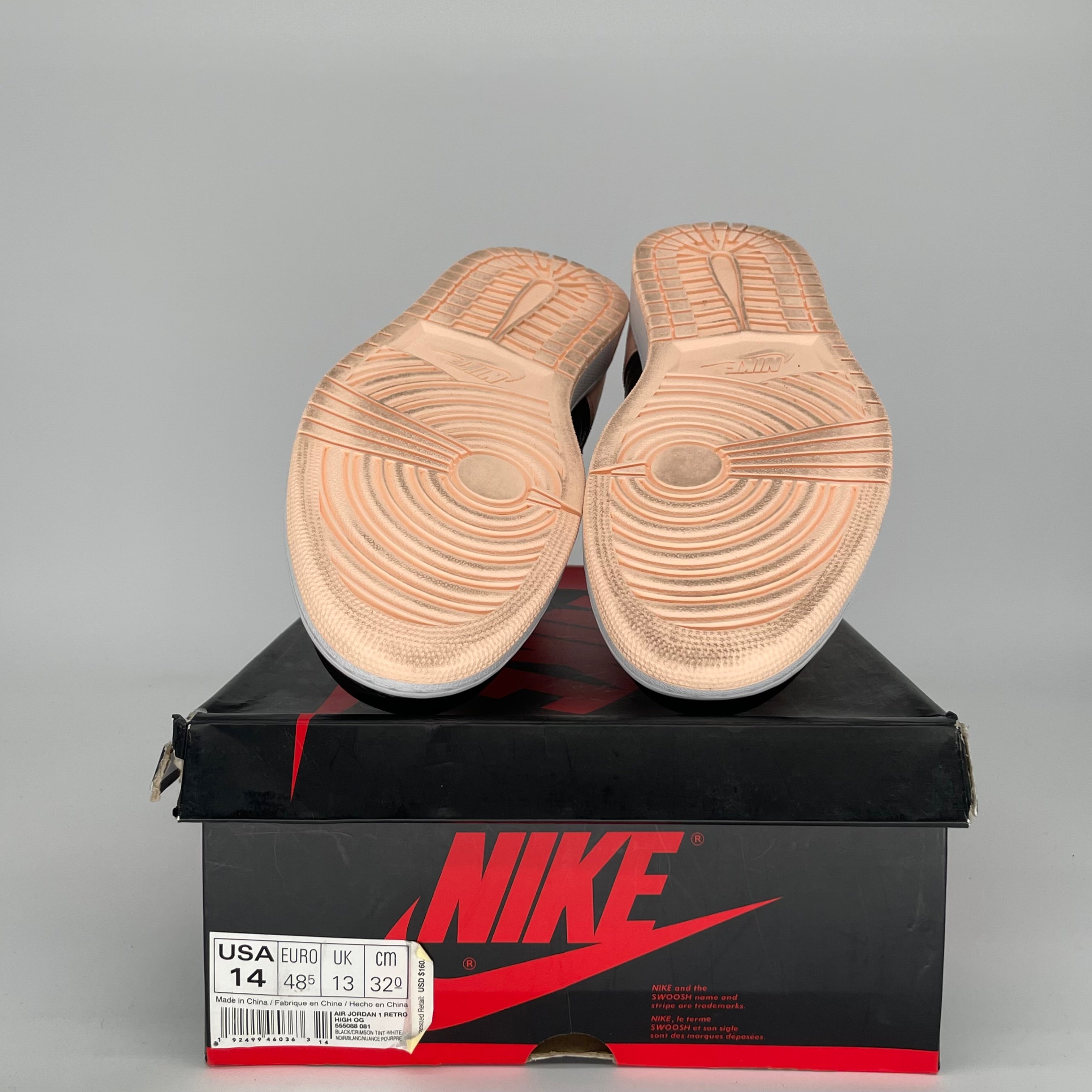 AIR JORDAN 1 CRIMSON TINT SIZE 14 MEN'S BASKETBALL SHOES 555088-081 - Perfect for Streetwear, Sneaker Collecting & Basketball Games