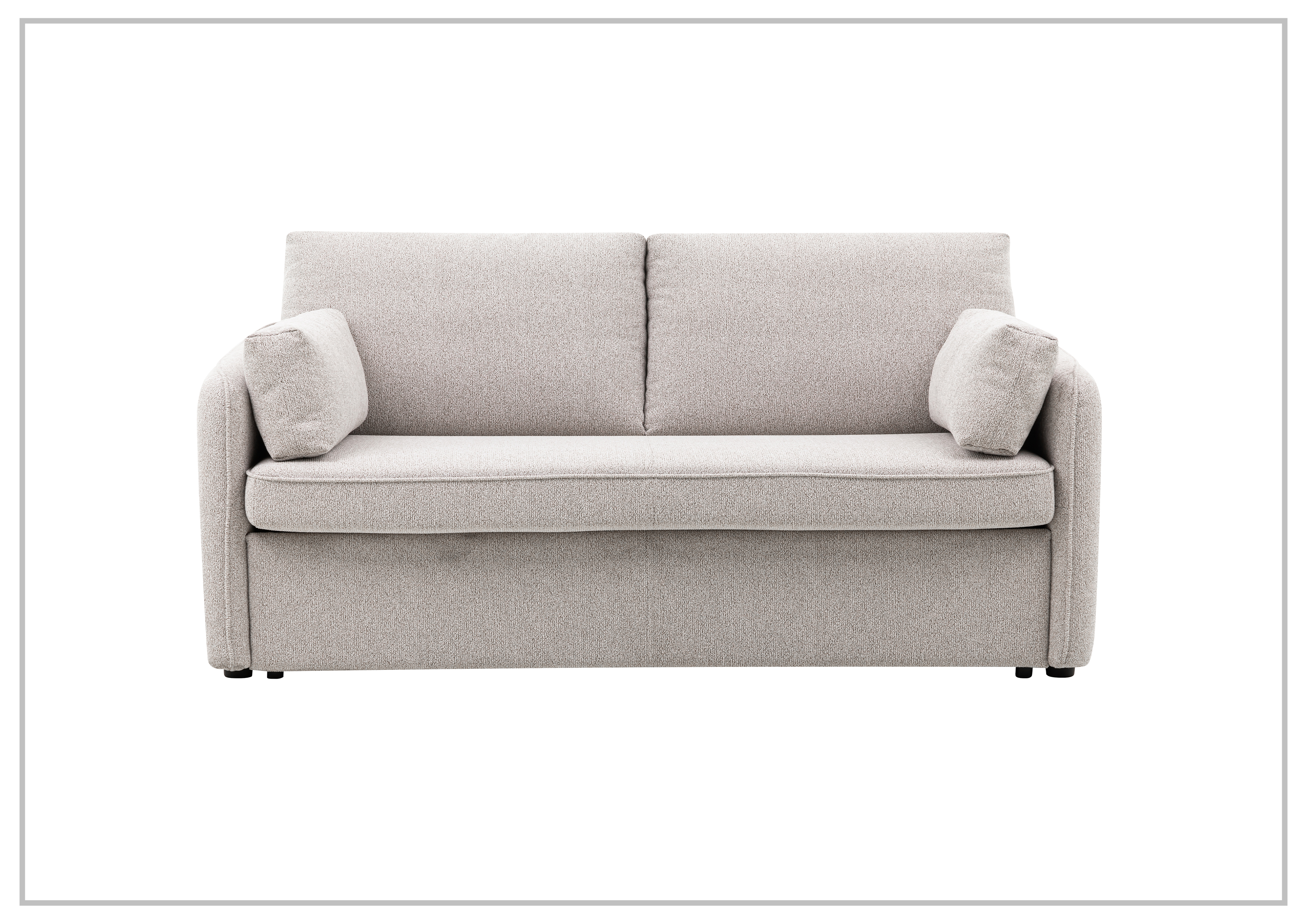 Gio Italia New York Queen Size Fabric Sleeper Sofa with Memory Foam - Affordable Convertible Sofa Bed for Small Spaces, Guest Rooms & Apartments