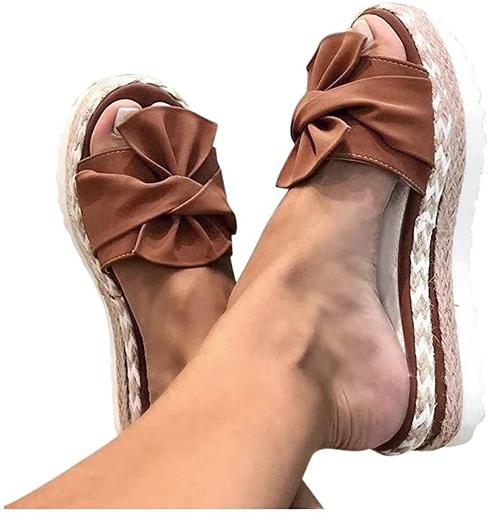 Women's Wedge Sandals - Open Toe Dressy Summer Platform Sandals with Buckle Ankle Strap | Comfortable Beach & Casual Wear for Outdoor Activities, Vacations & Date Nights
