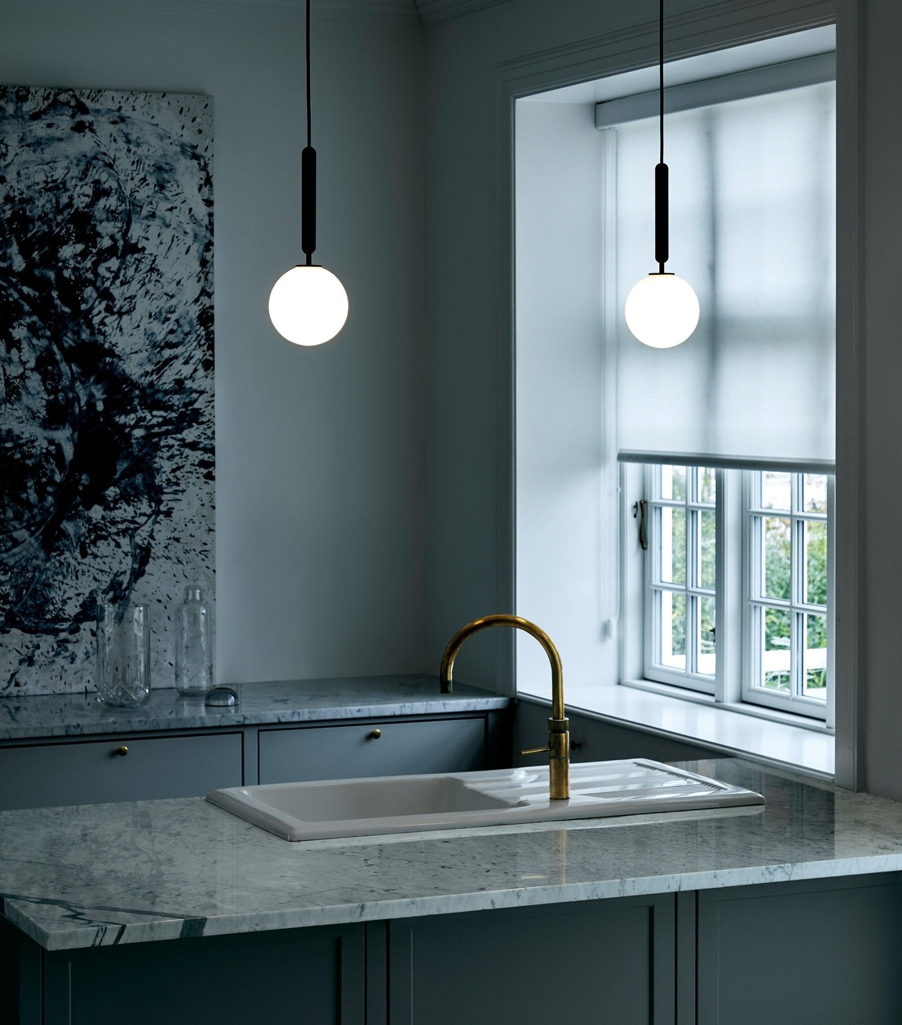 Elysian Glow Pendant Swag Light - Modern Adjustable Hanging Chandelier for Bedroom, Living Room & Dining Room Decor | Dimmable LED Lighting Fixture for Home & Office