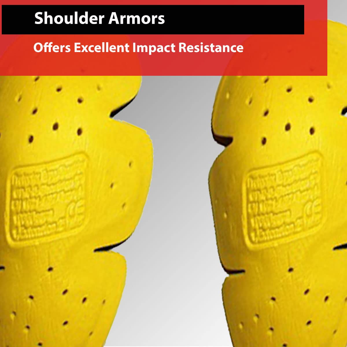 5-Piece Triple Density CE Removable Armor Set for Motorcycle Jackets - Universal Fit for Street Bikers - Impact Protection for Riding Safety (Ideal for Commuting, Touring & Urban Motorcycle Adventures)