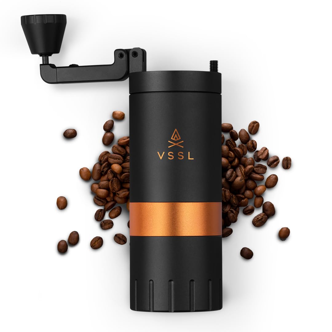 Premium Java G45 Manual Coffee Grinder - 45g Capacity, Stainless Steel Conical Burr for Consistent Grind - Perfect for Home Brewing, Camping & Travel Coffee Enthusiasts
