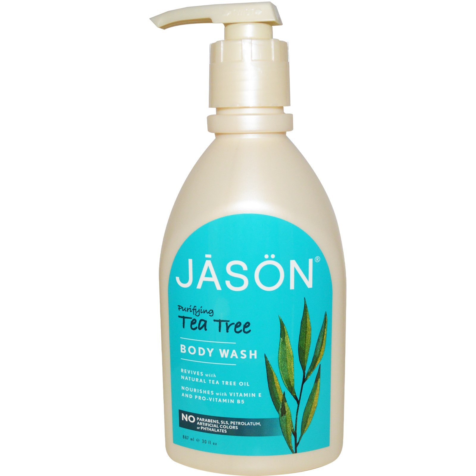 Jason Body Wash with Tea Tree Oil - Natural & Refreshing for Men & Women - Perfect for Daily Shower & Acne-Prone Skin Care