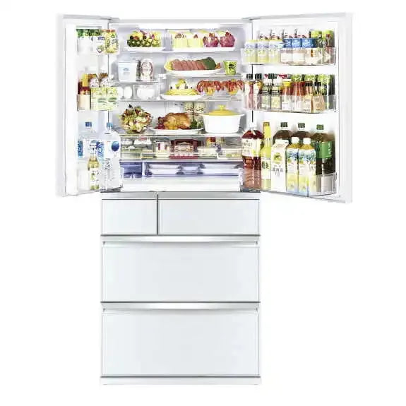 Mitsubishi Electric 700L Multi-Drawer Refrigerator - White | Energy Efficient Large Capacity Fridge for Kitchen, Restaurant & Office Use