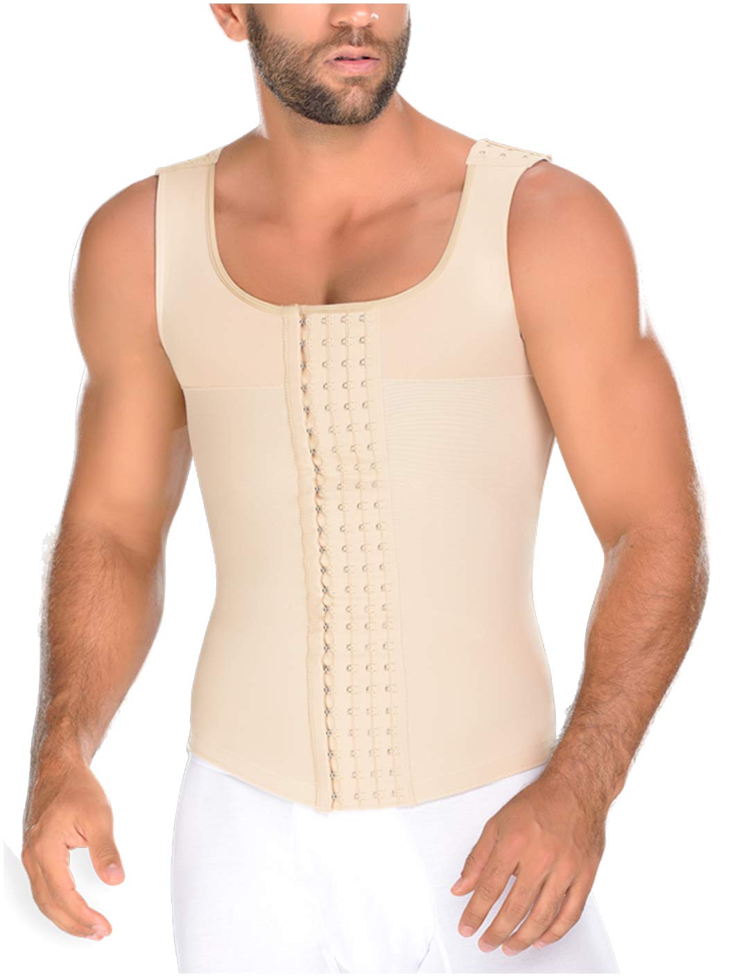 M&D 0060 Men's Body Shaper Compression Shirt | Slimming Workout Shirt for Men | Post-Workout Recovery & Everyday Wear