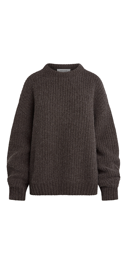 Premium Taupe Crewneck Sweater for Women & Men - Soft & Comfortable Knit Pullover - Casual Winter Warm Sweater for Office, Travel & Everyday Wear