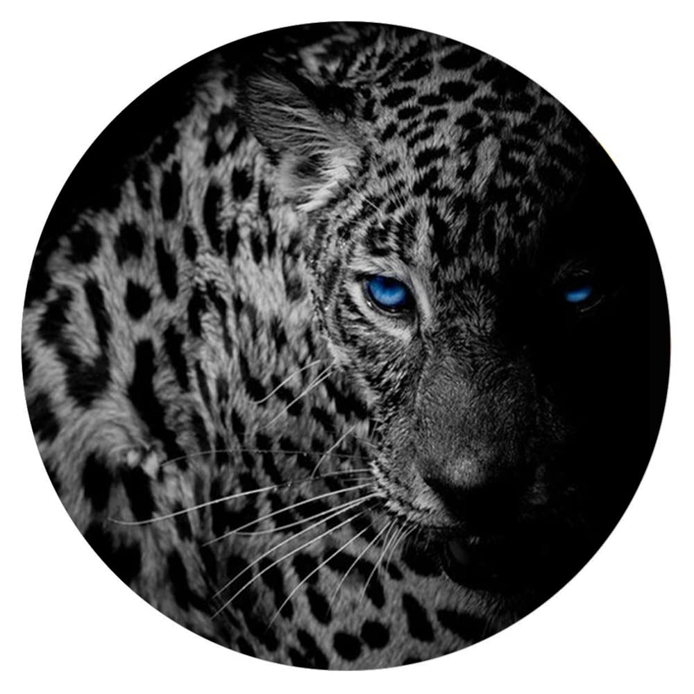 300-Piece Circular Wooden Jigsaw Puzzles - Animals Collection, Black & White Round Puzzles for Adults & Kids | Stress Relief Toys, Educational Games, School Supplies, Parent-Child Activities | Perfect for Home Decor, Classroom Learning & Family Game Night