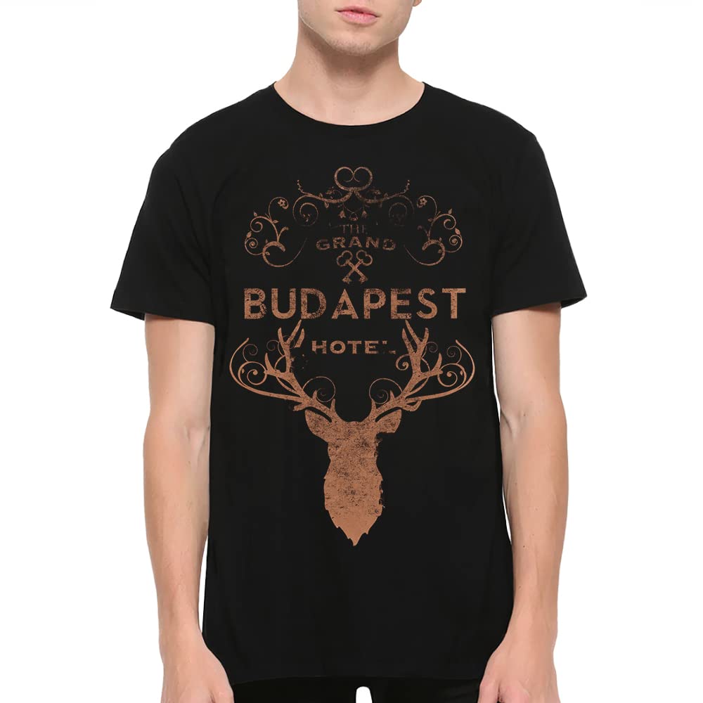 Dream Shirts Grand Budapest Hotel T-Shirt | Wes Anderson Movie Tee | Vintage Style Cotton T-Shirt for Fans & Collectors | Perfect for Movie Nights & Cosplay