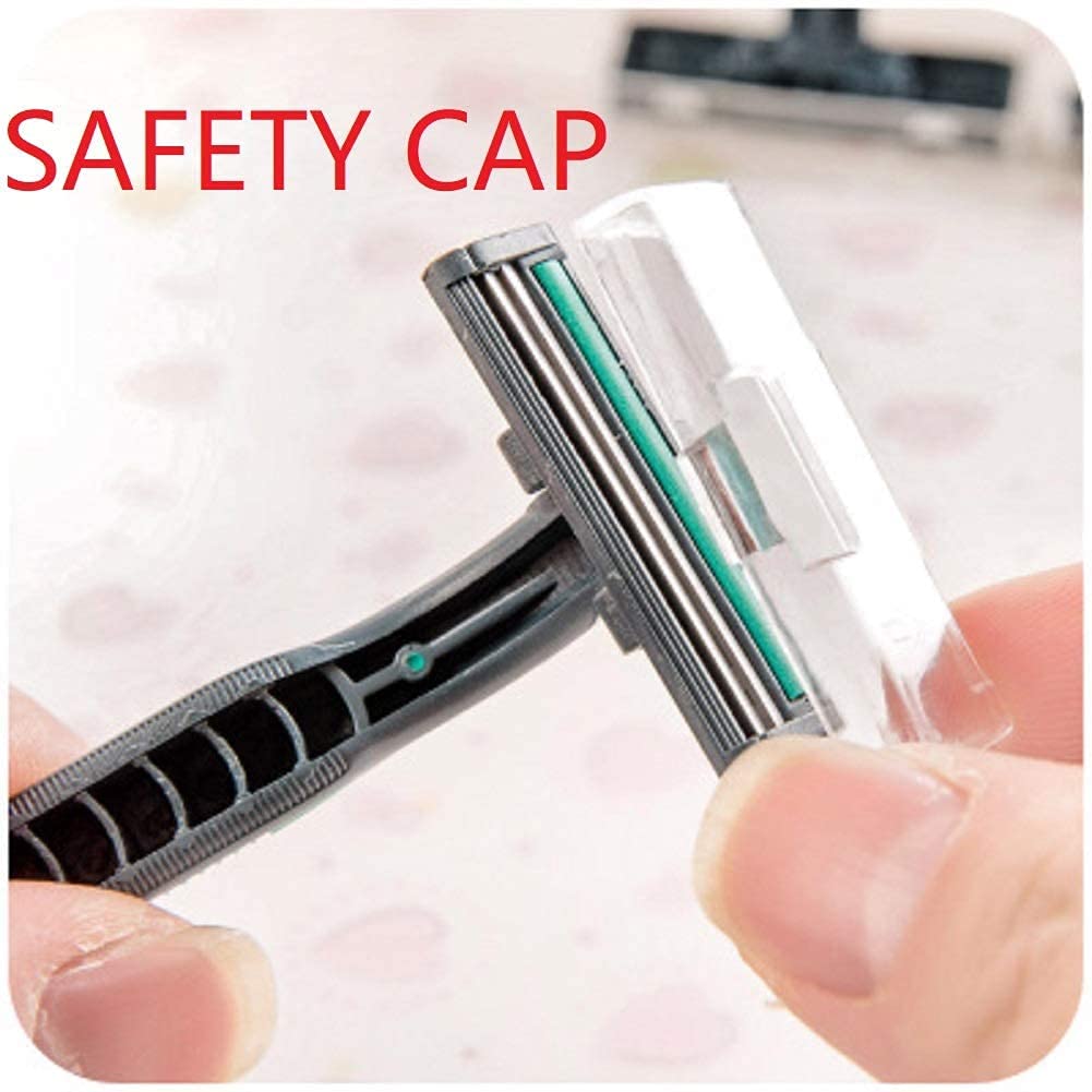 100 Pack Disposable Razors for Men & Women - Individually Wrapped with Shave Cream & Lubricating Strip - Smooth Shaving for Travel, Gym & Daily Use