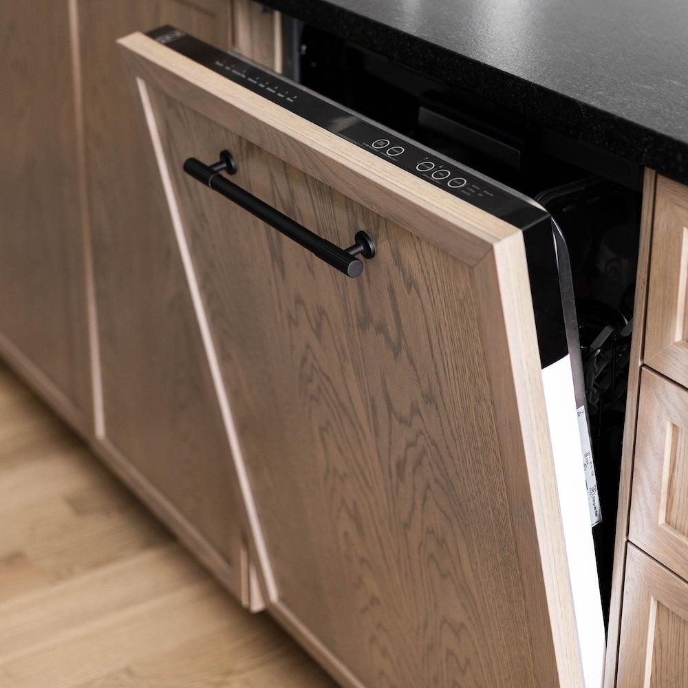 ZLINE 24 Inch Tallac Series 3rd Rack Tall Tub Dishwasher - Custom Panel Ready, Stainless Steel Tub, 51dBa (DWV 24) - Perfect for Modern Kitchens & Open-Concept Homes