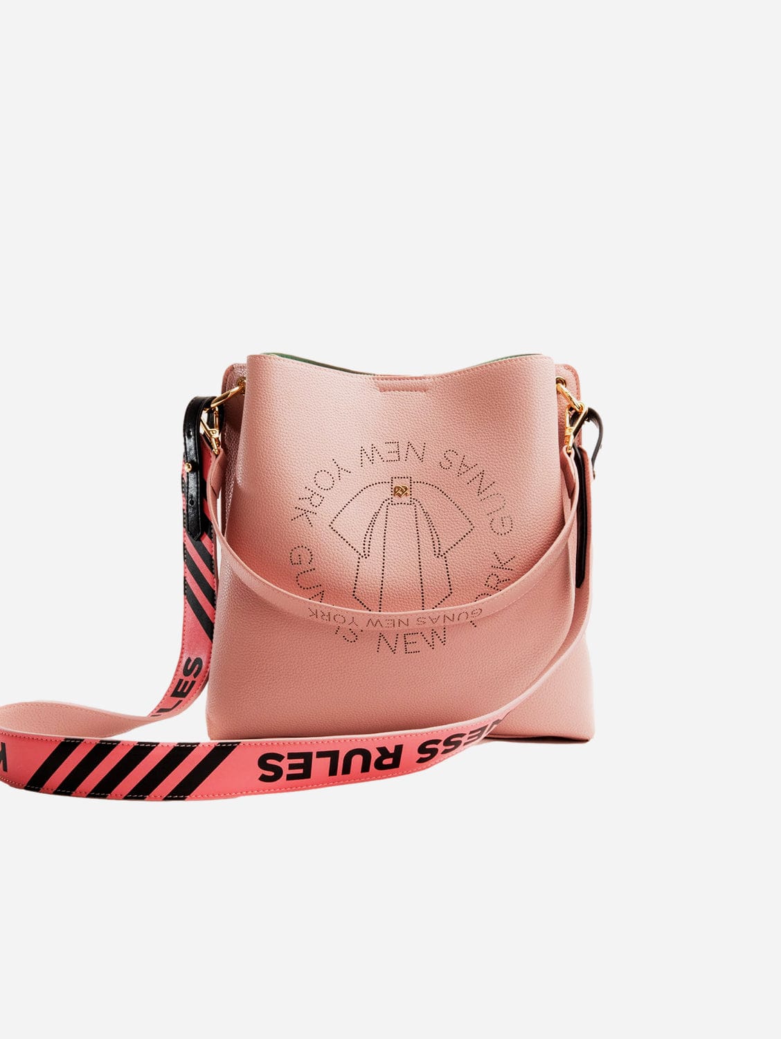 Vegan Leather Bucket Bag for Women - Stylish Pink Crossbody Purse | Perfect for Work, Travel & Everyday Use