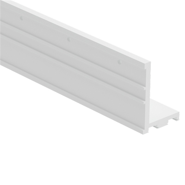 Aluminum Face Mount L Profile Visor Balustrade - 4000mm Long for Staircase, Balcony & Deck Railing Systems