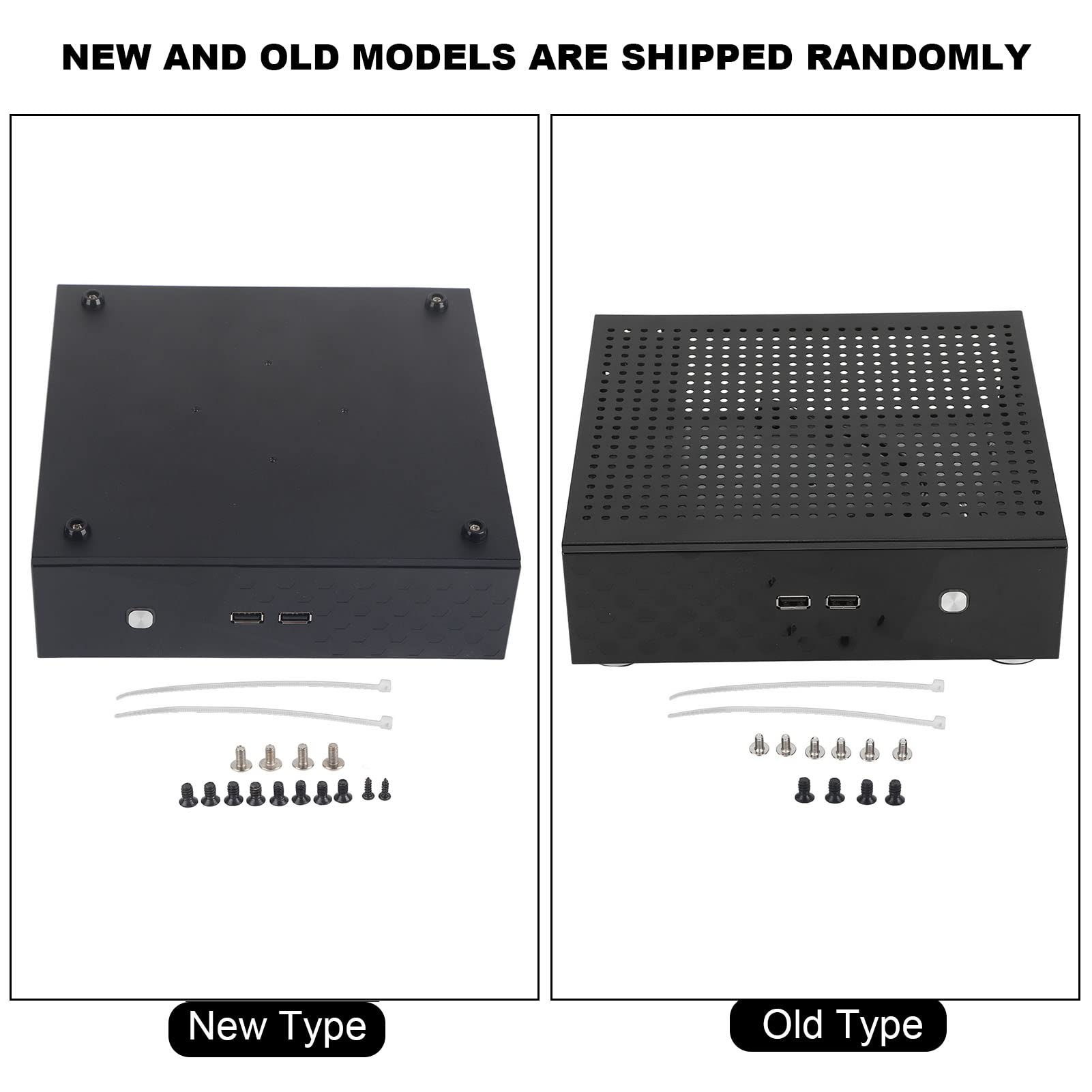Aluminum Alloy Mini ITX Computer Case - Compact HTPC Desktop Case with Excellent Heat Dissipation & Expansion Holes | Perfect for Home Theater PCs, Hotel Computers & Self-Service Terminals