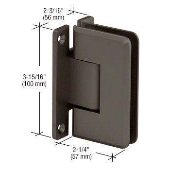 Oil Rubbed Bronze Wall Mount Hinge - Heavy Duty Positive Close Door Hinge for Bathroom, Kitchen Cabinet, and Interior Doors | Durable & Smooth Closing Mechanism