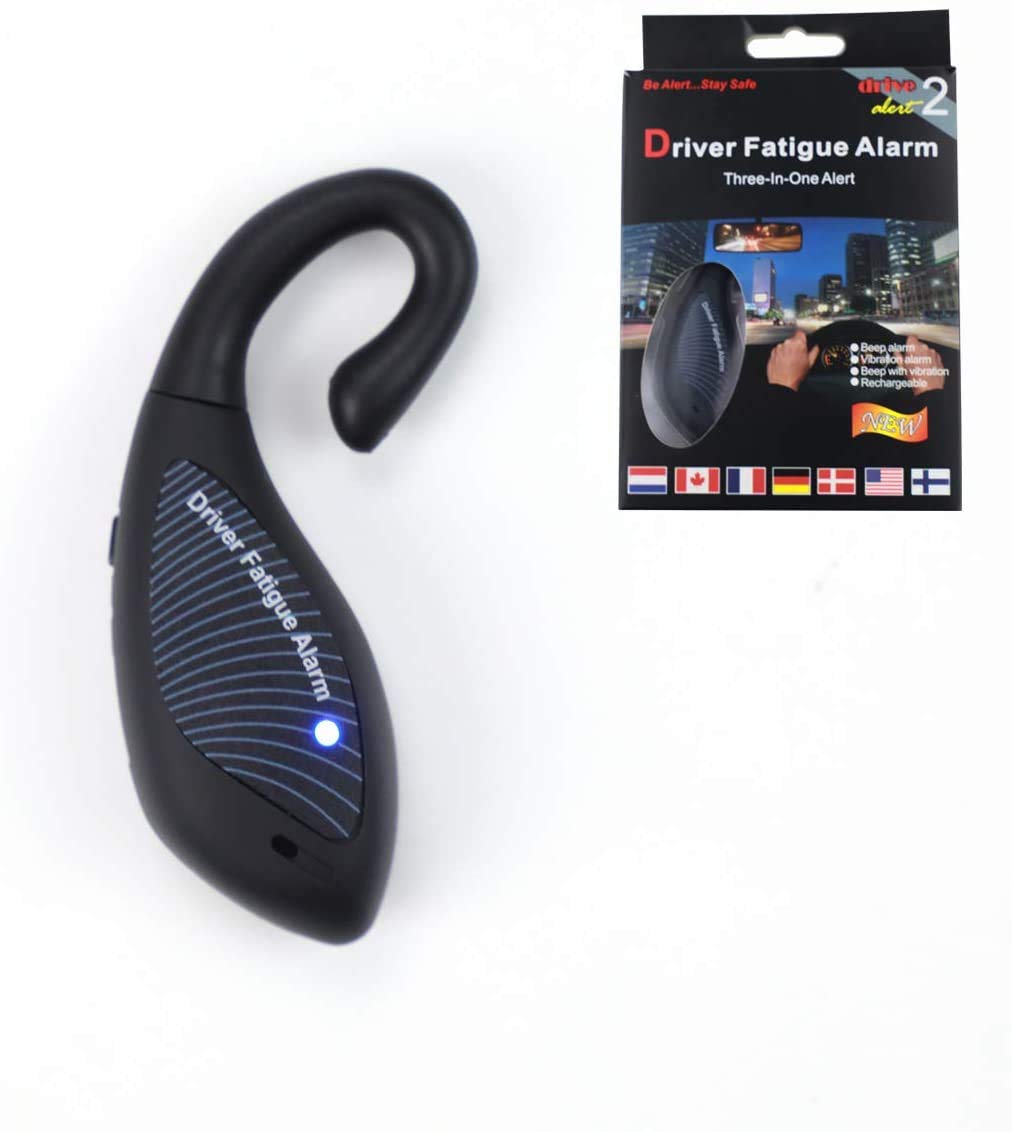 LGI Driver Fatigue Alarm - 3-in-1 Anti Sleep Alert for Truckers & Security Guards | Car Safety Device with Nap Zapper & Alarm System | Perfect for Long Haul Trucking & Night Shift Security Work