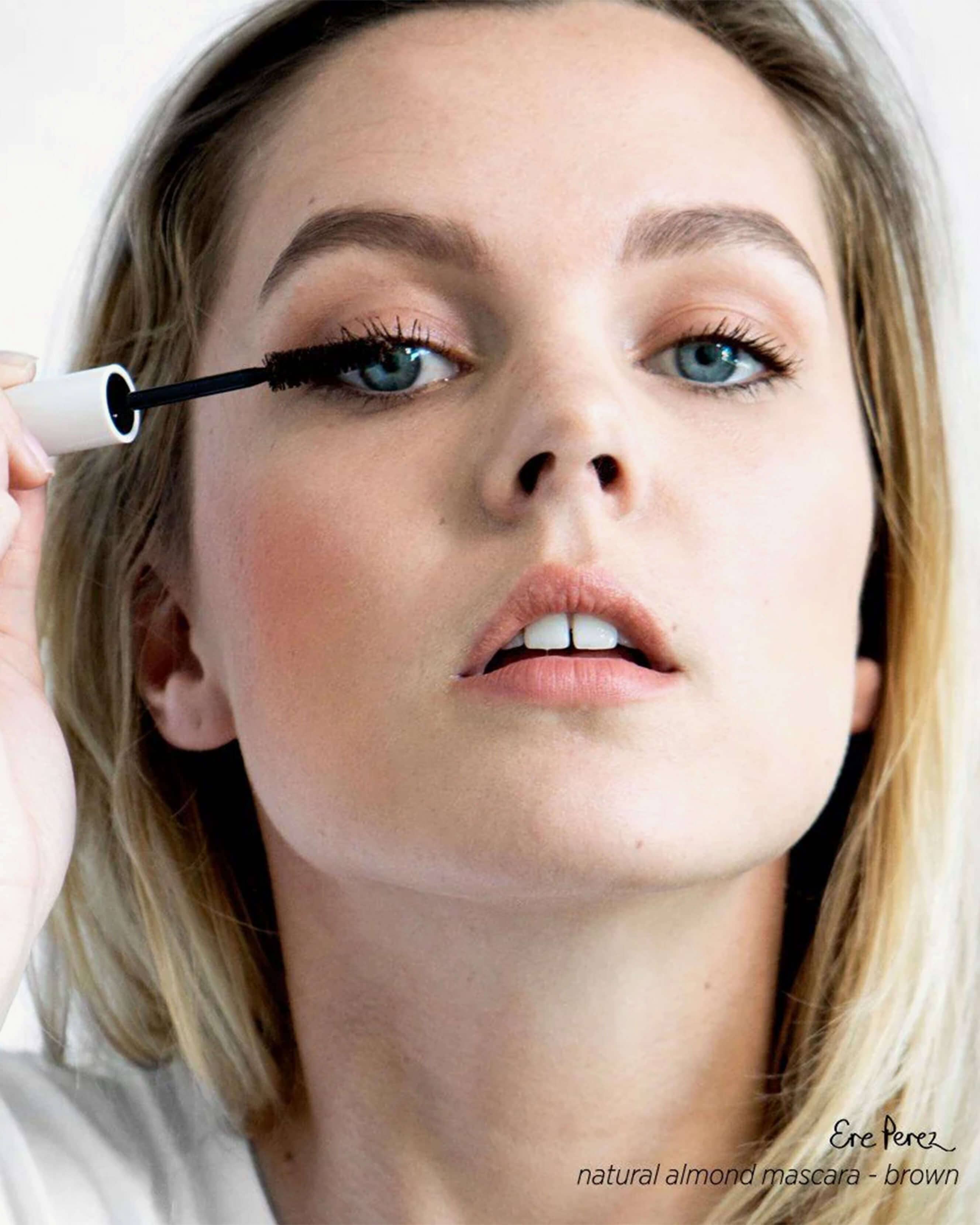 Natural Almond Mascara - Volumizing & Lengthening for Sensitive Eyes | Vegan & Cruelty-Free | Perfect for Everyday Wear & Special Occasions