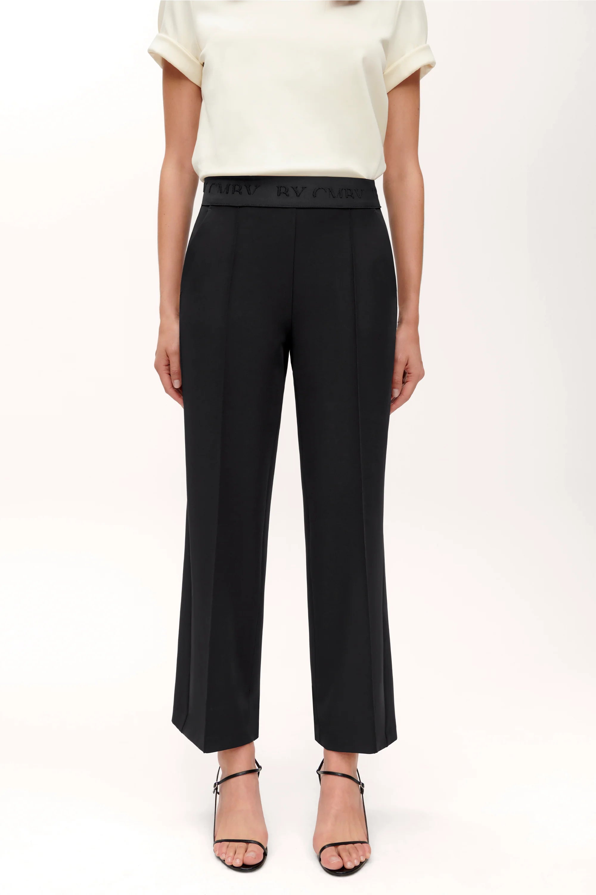 Cameron Wide Leg Pants for Women - High Waisted Black Dress Pants for Office, Business & Casual Wear