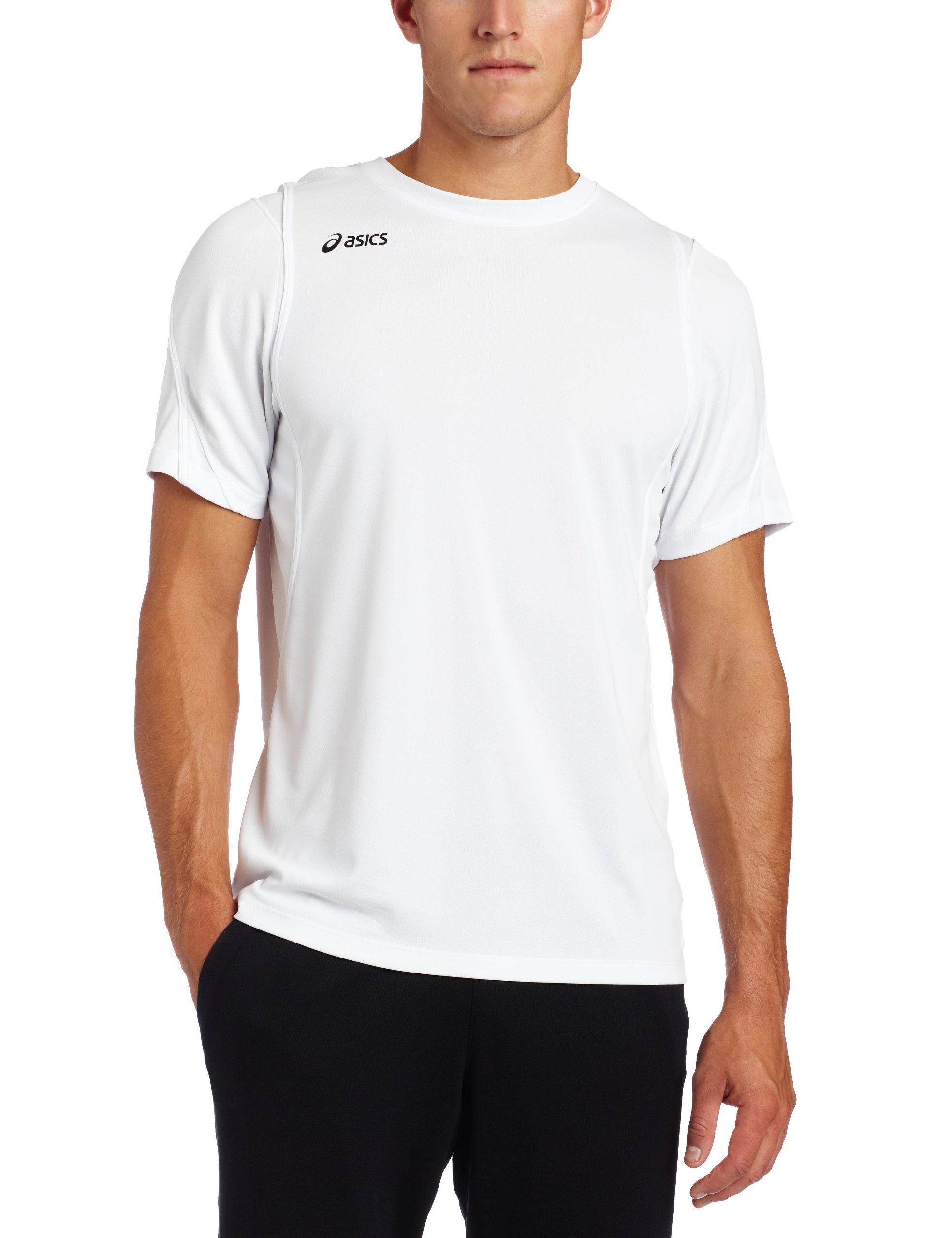 ASICS Men's Crusher Jersey - Lightweight Running Shirt for Men, Breathable & Moisture-Wicking Athletic Top - Perfect for Jogging, Gym Workouts & Outdoor Sports
