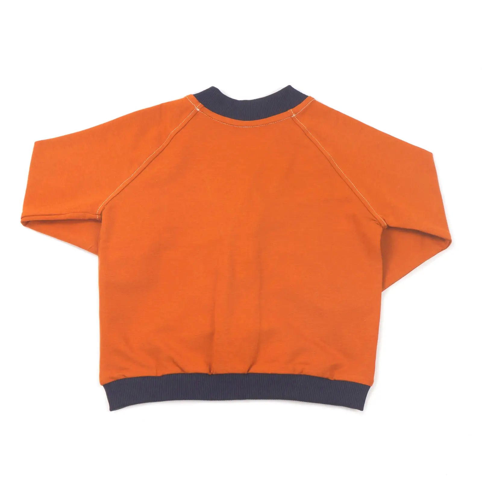 MimOOkids Barcelona Organic Cotton Close Me Cardigan for Babies & Toddlers - Soft & Comfortable Cinnamon Navy Pullover - Perfect for Playdates, Daycare & Family Outings