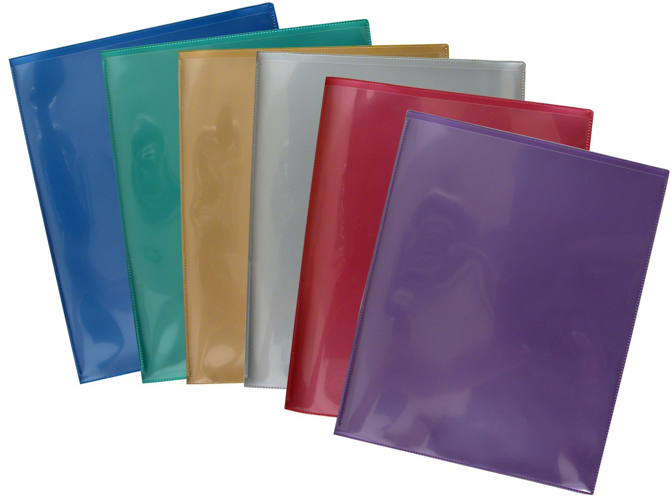 StoreSMART Plastic Archival Folders - 36 Pack (6 Colors, 6 Each) - Metallic Hanging File Folders for Office & Home Organization - Made in USA - Ideal for Filing Cabinets, Document Storage & School Projects