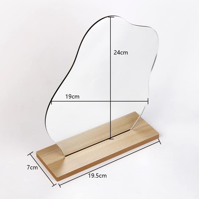 Acrylic Makeup Mirror with Stand - Cute Cloud Design Aesthetic Desk Decor for Women & Girls | Perfect for Vanity, Bedroom, and Gift Giving
