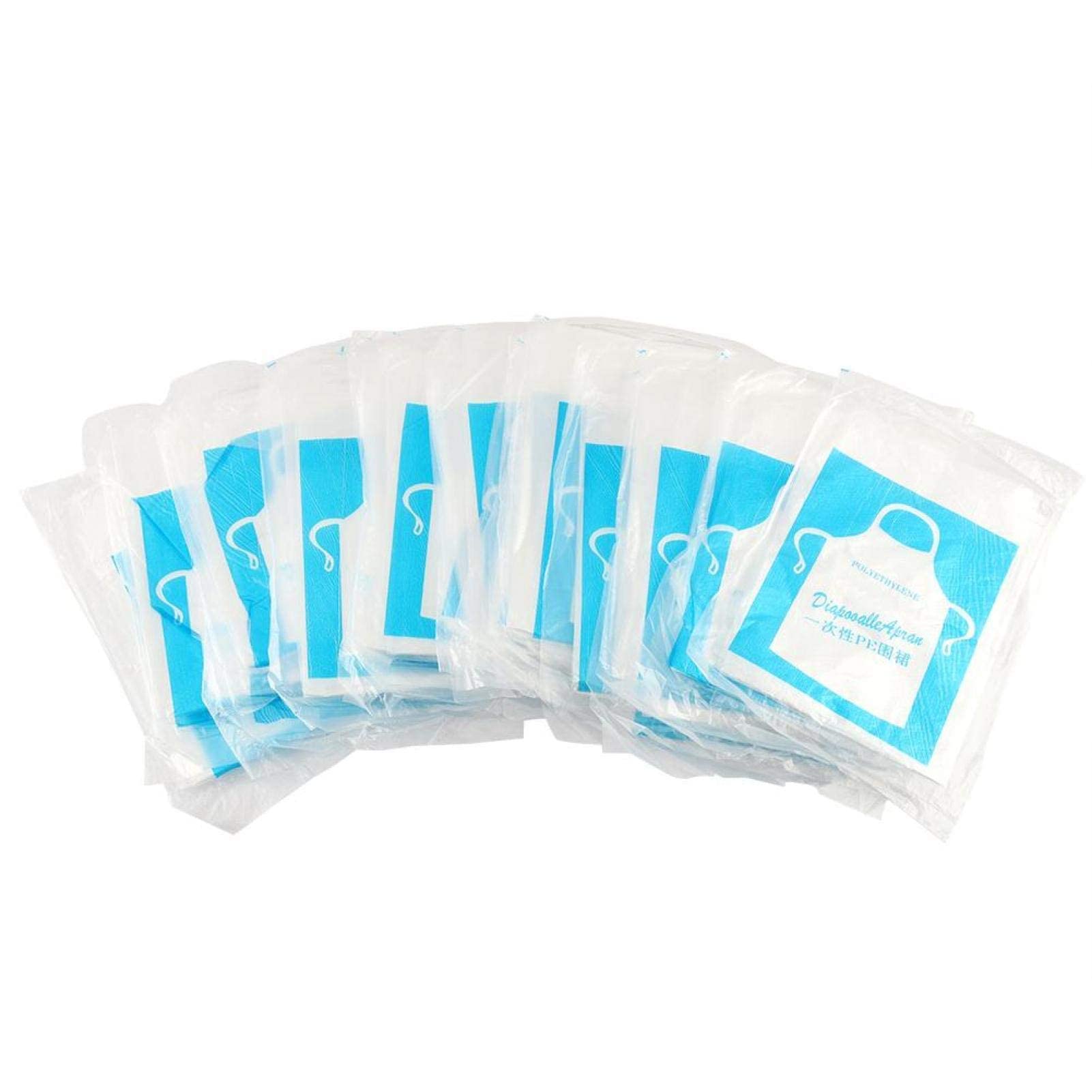 25PCS Disposable Plastic Aprons for Kitchen, Painting & Dishwashing - Waterproof, Lightweight & Durable - Keep Adults & Kids Clean & Dry - Perfect for Cooking, Baking, Crafts & Home Cleaning Tasks