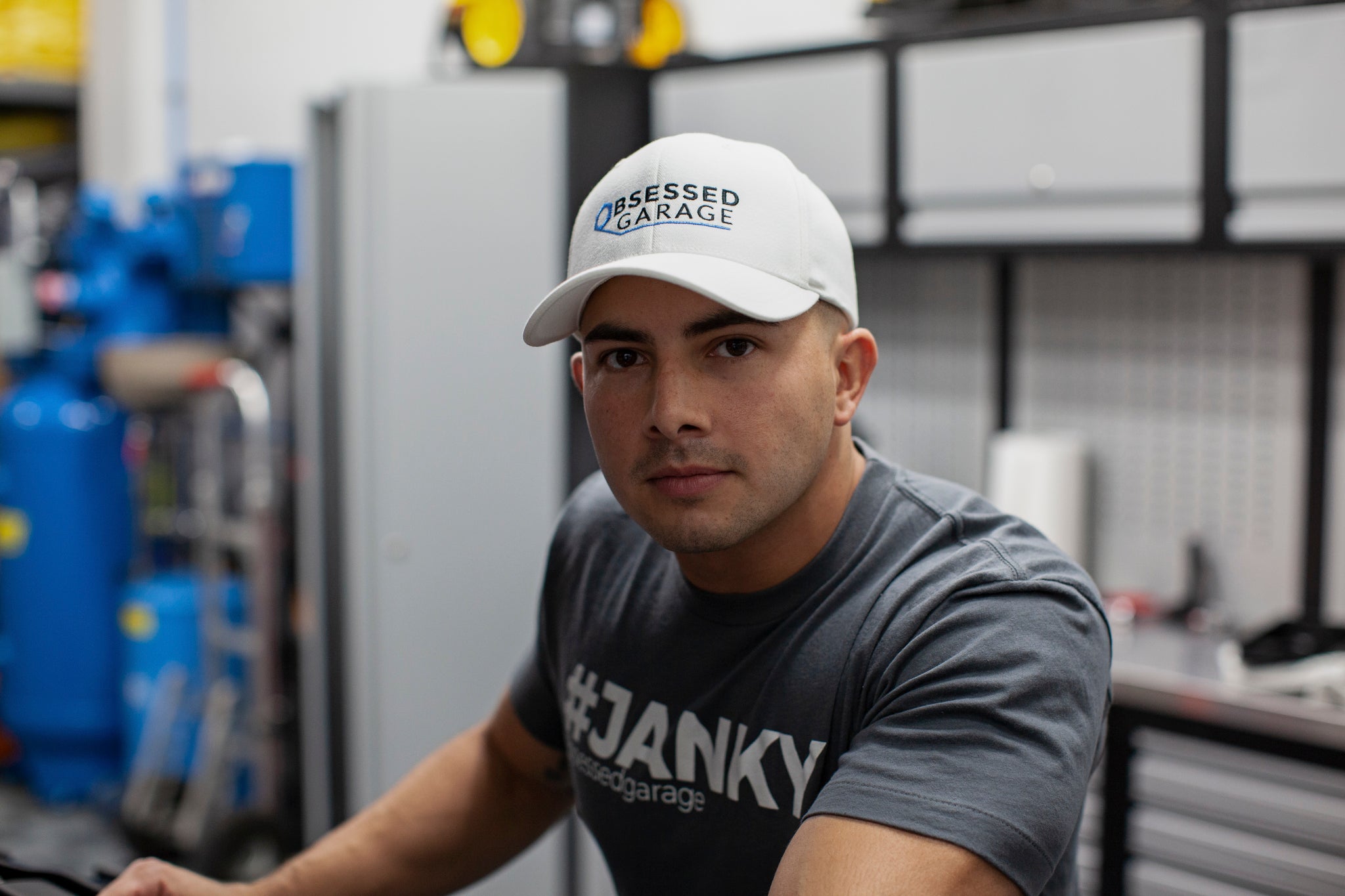 Obsessed Garage Logo Hat - Premium Adjustable Baseball Cap for Car Enthusiasts - Perfect for Car Shows, Racing Events & Outdoor Activities