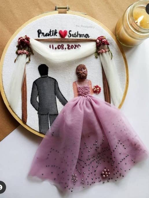 Handmade Personalized Wedding & Anniversary Gift - Custom Engraved Keepsake for Couples, Brides, Grooms - Perfect for Anniversaries, Vow Renewals & Romantic Occasions