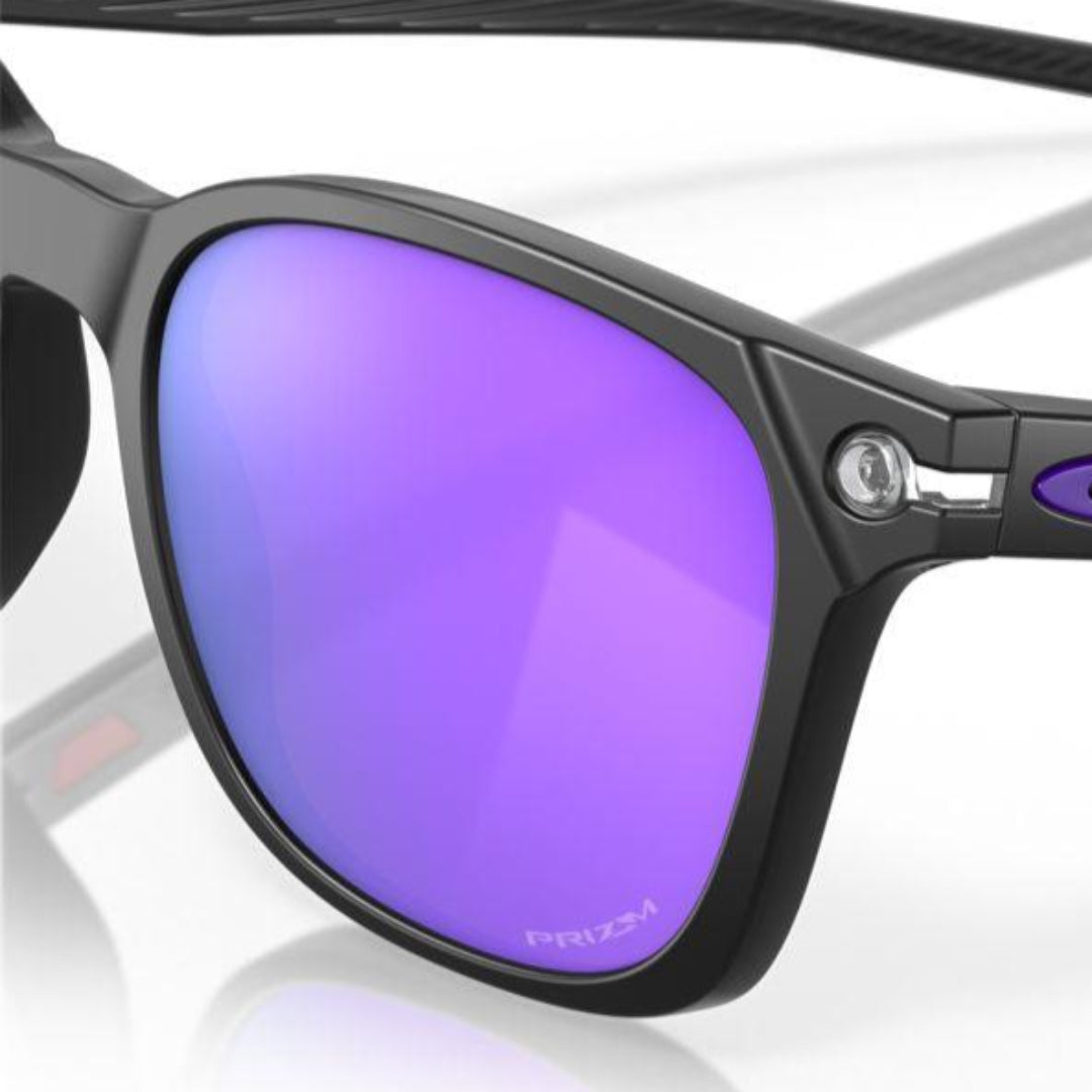 Oakley Ojector Matte Black/Prizm Violet Sunglasses 0OO9018 901803 - Polarized Sports & Outdoor Activities for Men and Women