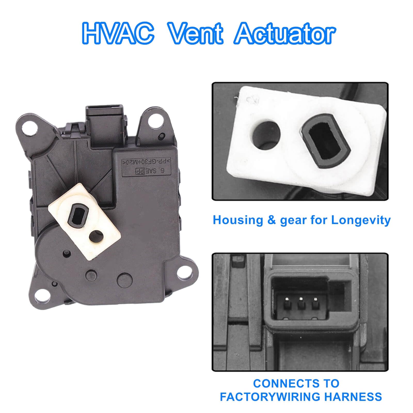 Infiniti Q50 Q60 Air Mix Actuator Replacement - Left Side Heater Air Blend Door Actuator Compatible with 2014+ Q50 & 2017+ Q60 Models (Part #27732-4GF0A, 27732-4GF0B) - Fixes AC Temperature Control Issues for Smooth Climate Adjustment